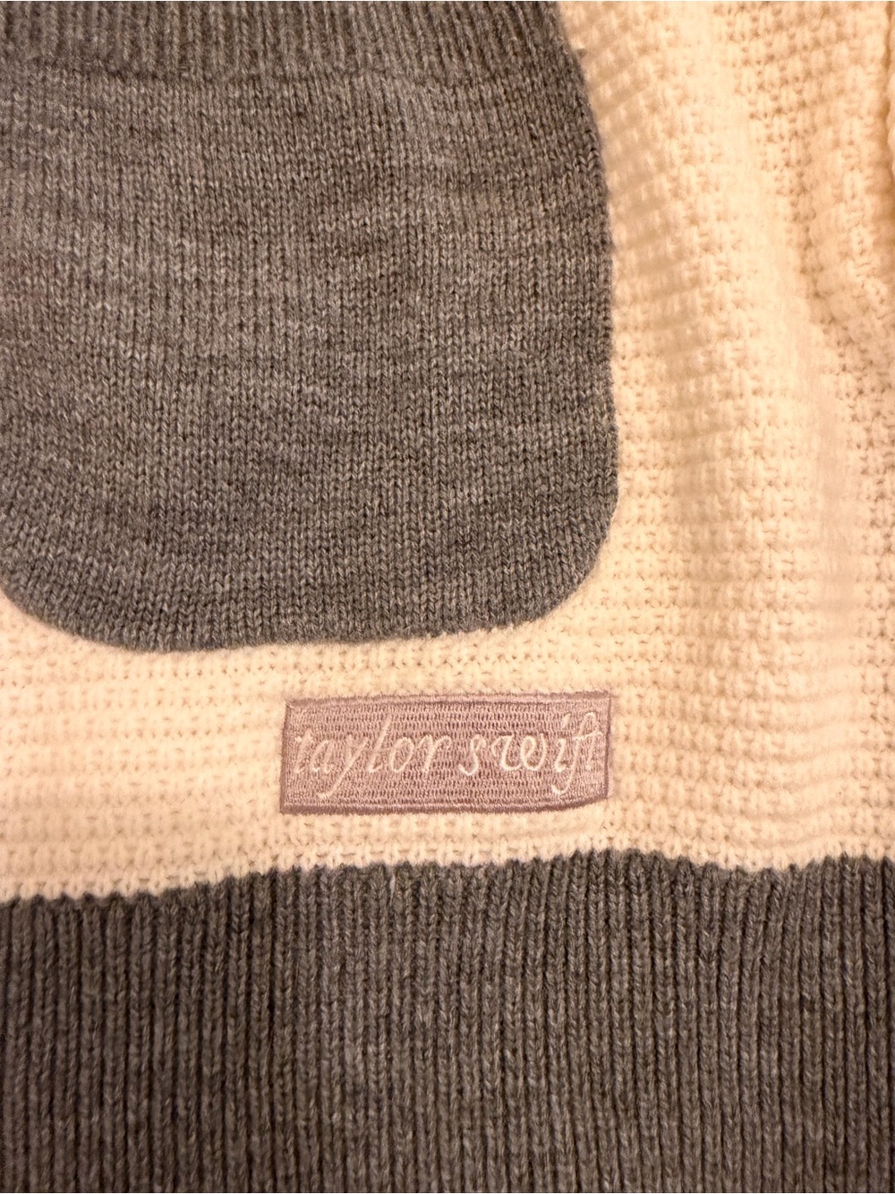 Taylor Swift Folklore Fair Isle Quarter Zip Ski Sweater - Picture 4 of 7